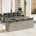 Gartensofa-set Hellgrau 55 x 55 x 37 cm Poly-Rattan