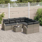 Gartensofa-set Grau 55 x 55 x 37 cm Poly-Rattan
