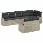 Gartensofa-set Hellgrau 55 x 55 x 37 cm Poly-Rattan