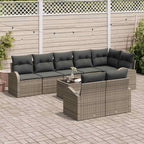 Gartensofa-set Grau 55 x 55 x 37 cm Poly-Rattan