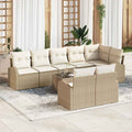 Gartensofa-set 9 pcs Poly-Rattan