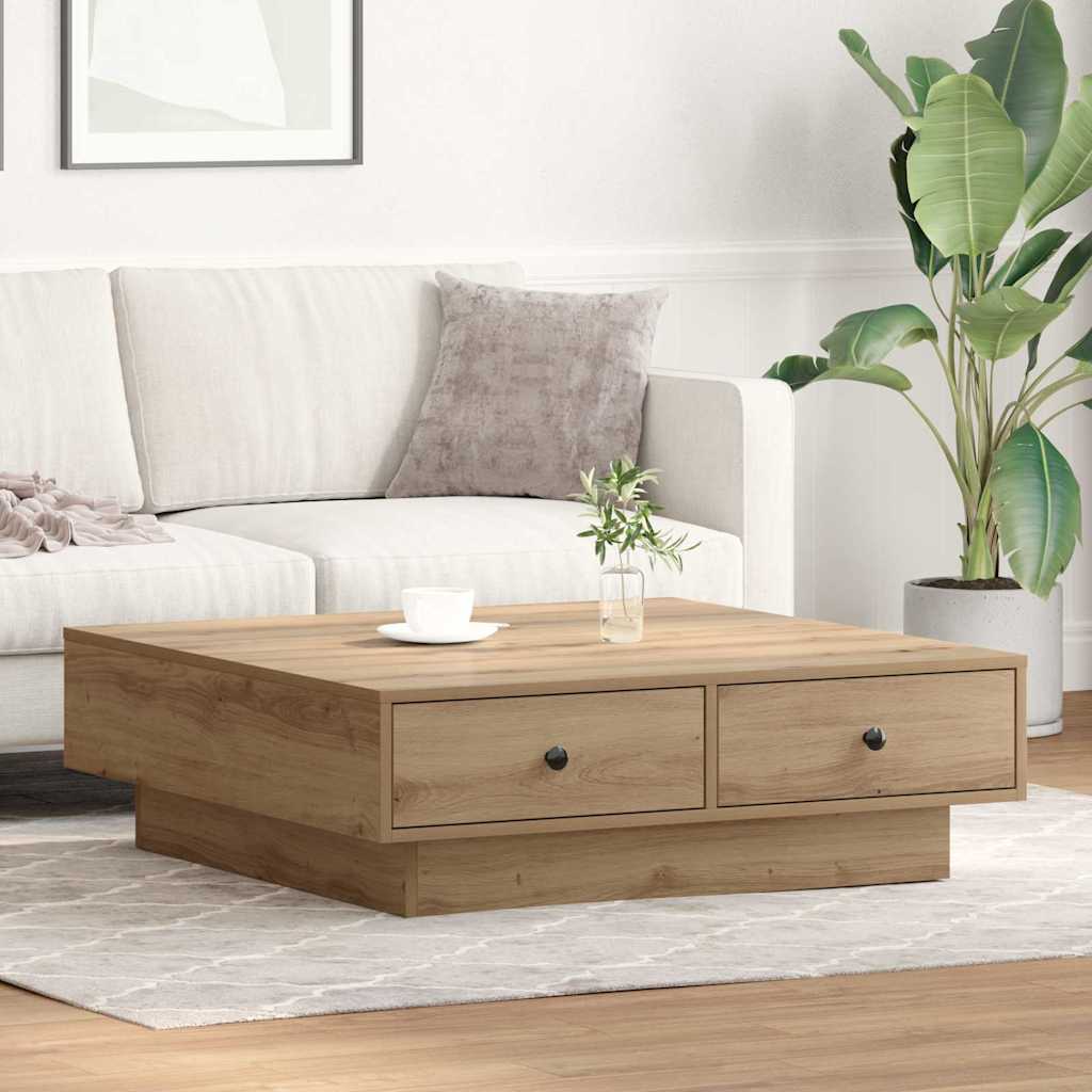 Couchtisch Artisan-Eiche 90 x 90 x 28 cm Holzwerkstoff