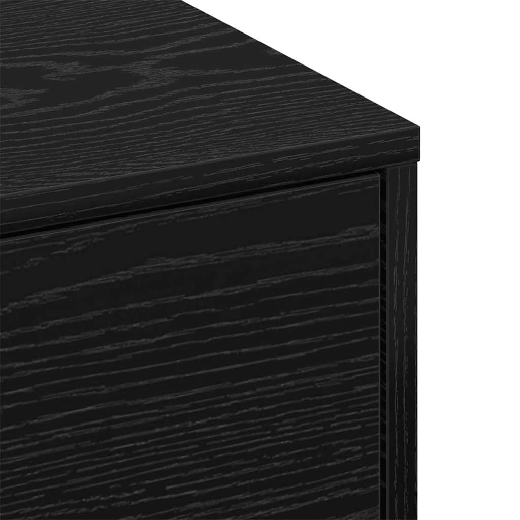 Couchtisch Schwarz Eichen-Optik 90 x 90 x 28 cm Holzwerkstoff