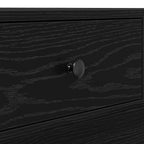 Couchtisch Schwarz Eichen-Optik 90 x 90 x 28 cm Holzwerkstoff