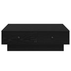 Couchtisch Schwarz Eichen-Optik 90 x 90 x 28 cm Holzwerkstoff
