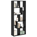 Bücherregal Schwarz Eichen-Optik 67 x 25 x 162 cm Holzwerkstoff