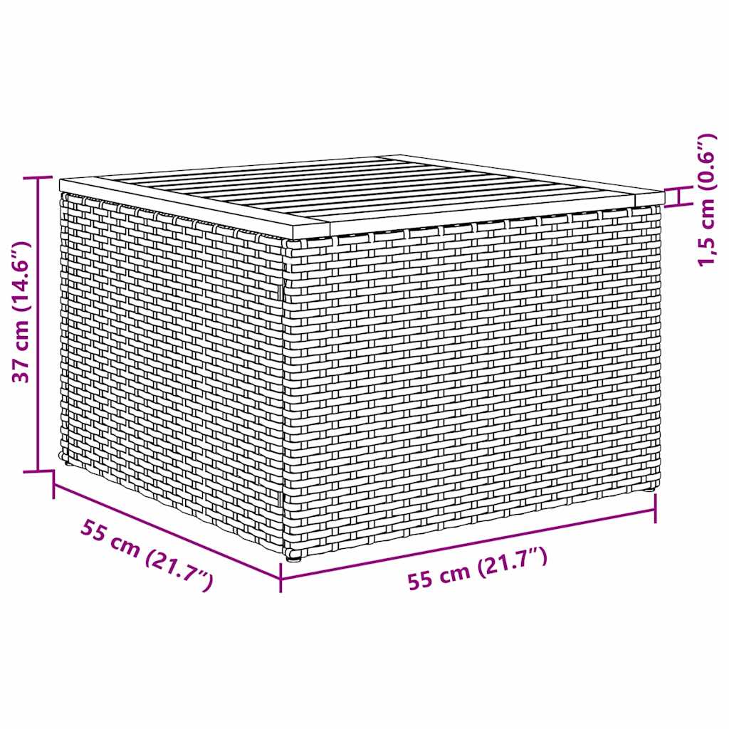 Gartensofa-set mit Kissen 5 pcs Schwarz Poly-Rattan