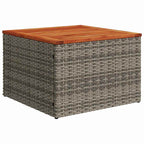 Gartensofa-set mit Kissen 7 pcs Grau Poly-Rattan