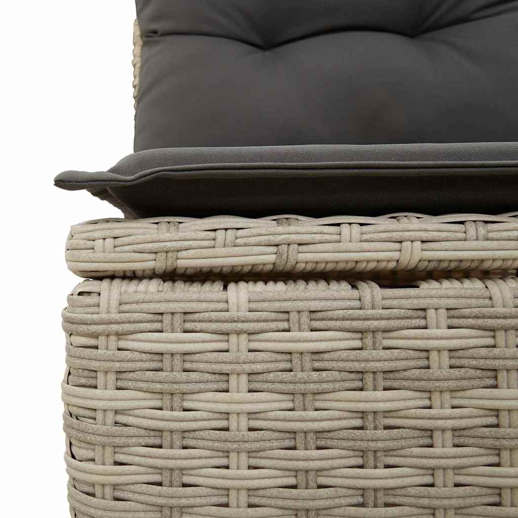 Garten-Sofa-Set mit Kissen 7 pcs Hellgrau