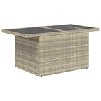 Garten-Sofa-Set mit Kissen mit Speicher 10 pcs Hellgrau