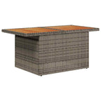 Gartensofa-set mit Kissen 9 pcs Grau Poly-Rattan