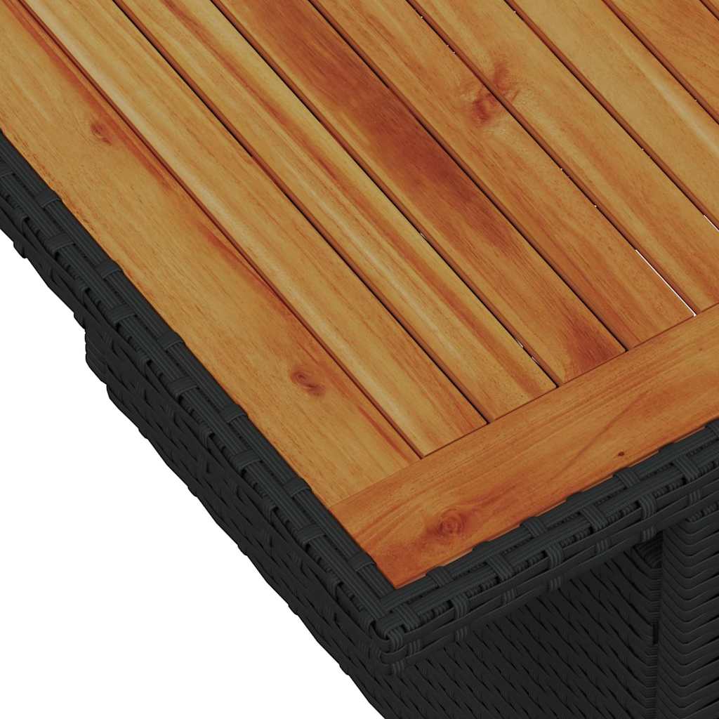 Garten-Sofa-Set mit Kissen 10 pcs Schwarz und Creme