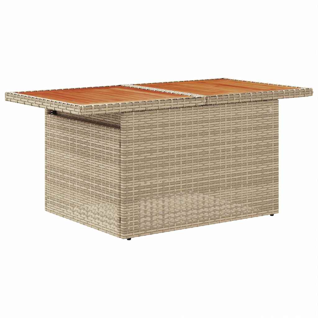 Garten-Sofa-Set mit Kissen 9 pcs Beige und Hellgrau