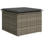 Garten-Sofa-Set mit Kissen 9 pcs Grau