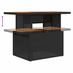 Garten Essgruppe mit Kissen 6 pcs Schwarz und Braun