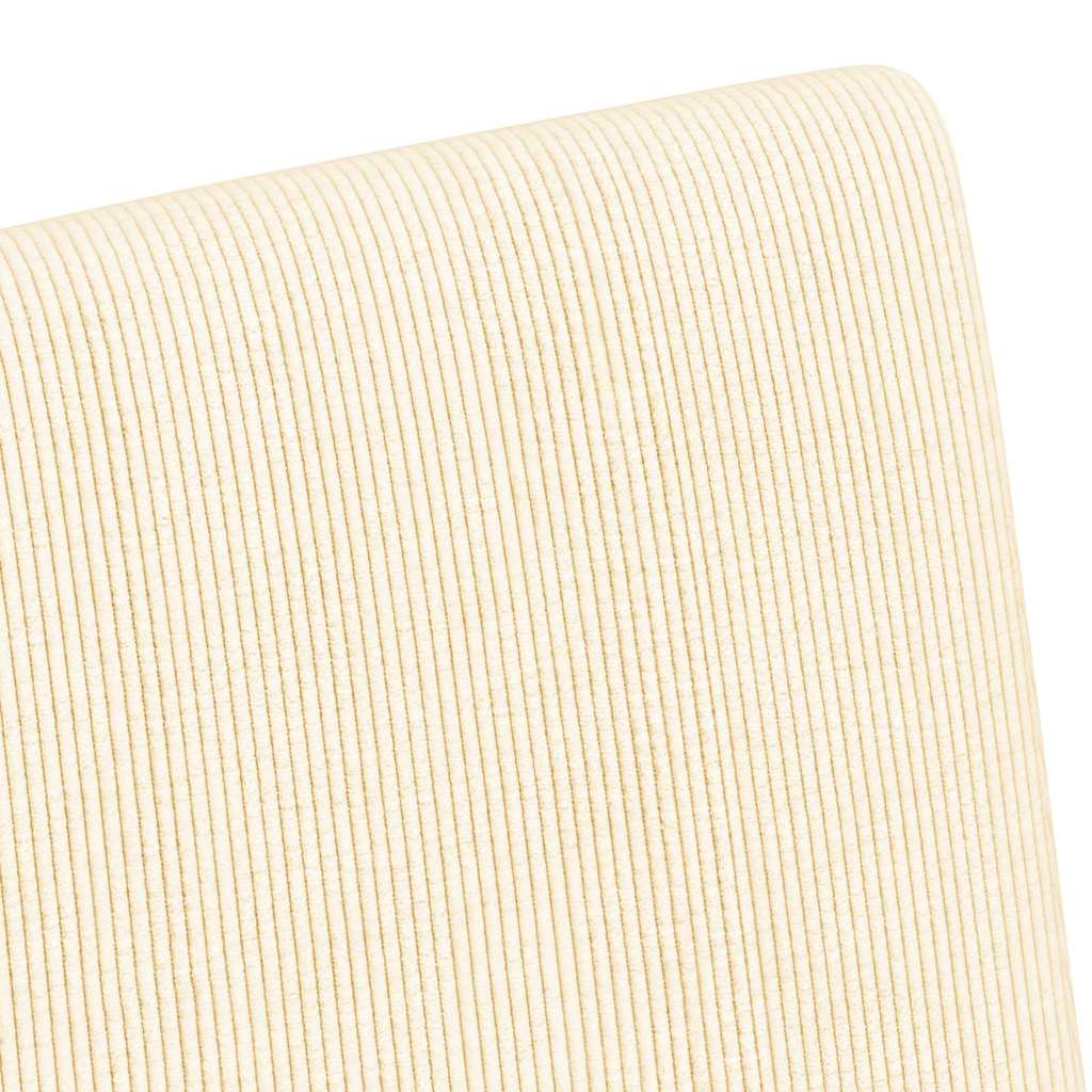 Esszimmerstühle mit Rollen 2 pcs Creme 57 x 66 x 94 cm