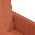 Esszimmerstühle mit Rollen 2 pcs Rot orange 57 x 66 x 94 cm