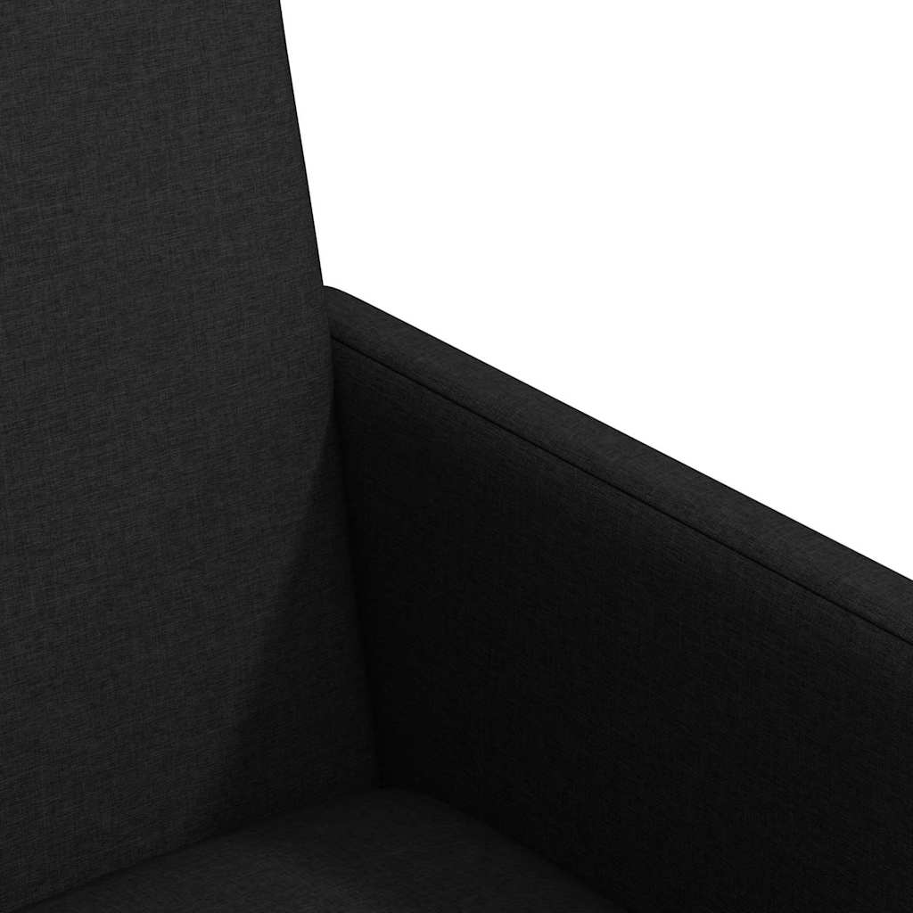 Esszimmerstühle mit Rollen 2 pcs Schwarz 57 x 66 x 94 cm Stoff