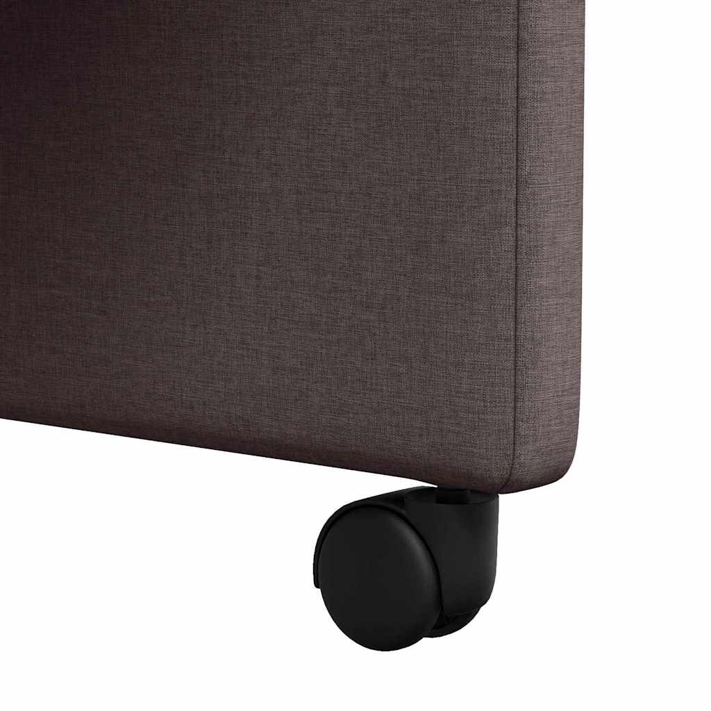 Esszimmerstühle mit Rollen 2 pcs Dunkelbraun 57 x 66 x 94 cm