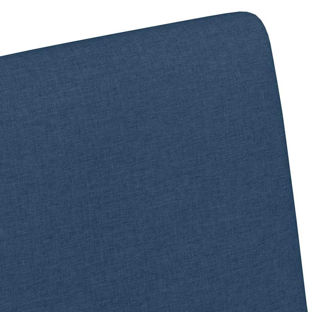 Esszimmerstühle mit Rollen 2 pcs Blau 57 x 66 x 94 cm Stoff