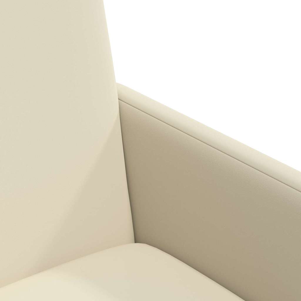 Esszimmerstühle mit Rollen 2 pcs Creme 57 x 66 x 94 cm