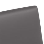 Esszimmerstühle mit Rollen 2 pcs Grau 57 x 66 x 94 cm