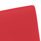 Esszimmerstühle mit Rollen 2 pcs Rot 57 x 66 x 94 cm Kunstleder