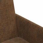 Esszimmerstühle mit Rollen 2 pcs Braun 57 x 66 x 94 cm
