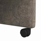 Esszimmerstühle mit Rollen 2 pcs Dunkelgrau 57 x 66 x 94 cm