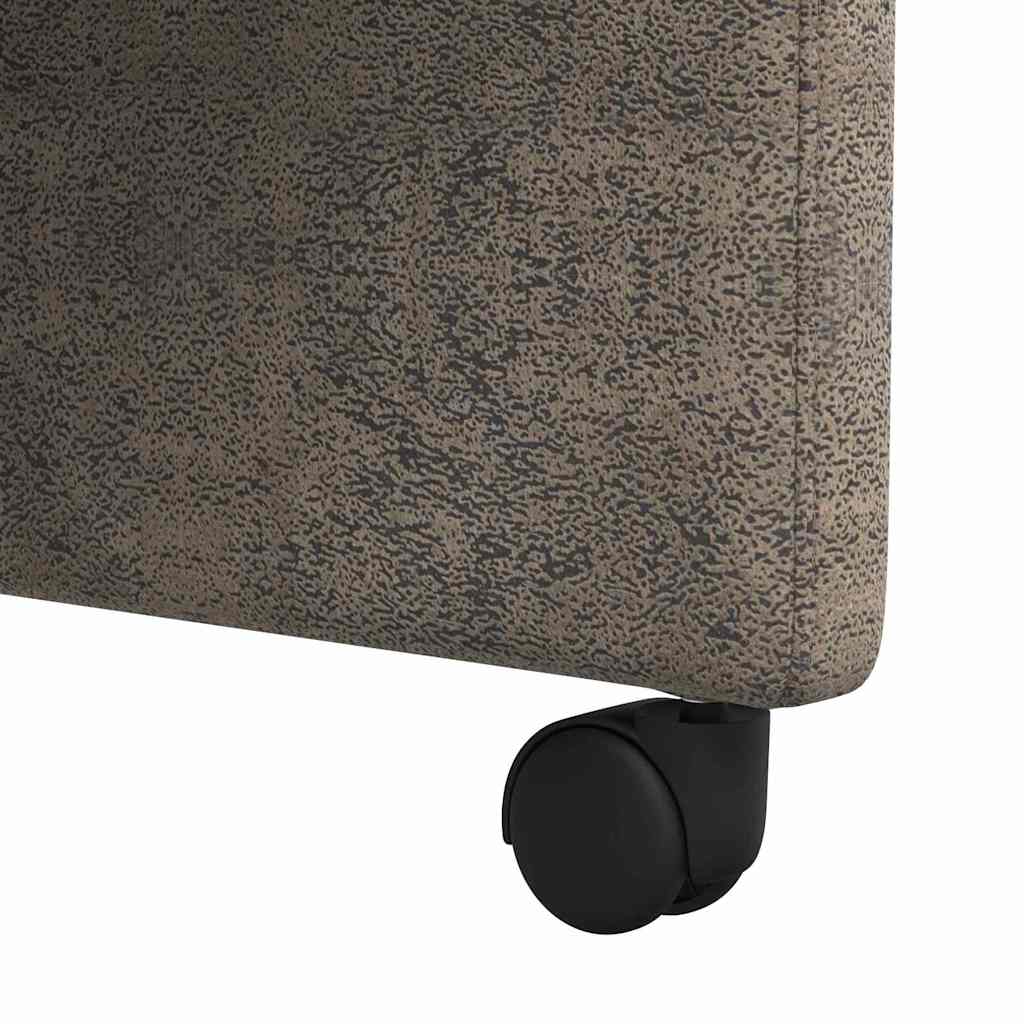 Esszimmerstühle mit Rollen 2 pcs Dunkelgrau 57 x 66 x 94 cm