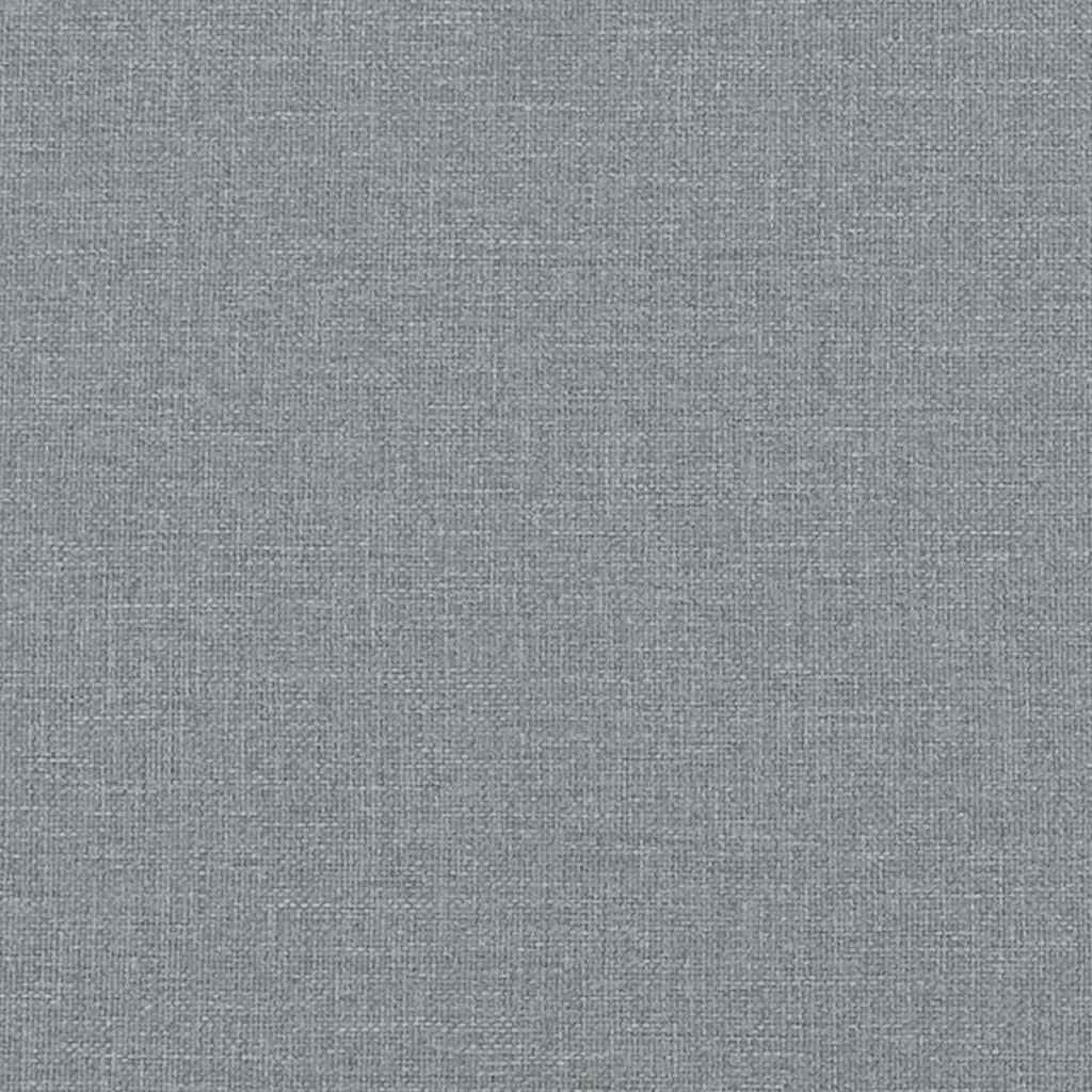 Esszimmerstühle mit Rollen 2 pcs Hellgrau 58 x 65 x 94 cm Stoff
