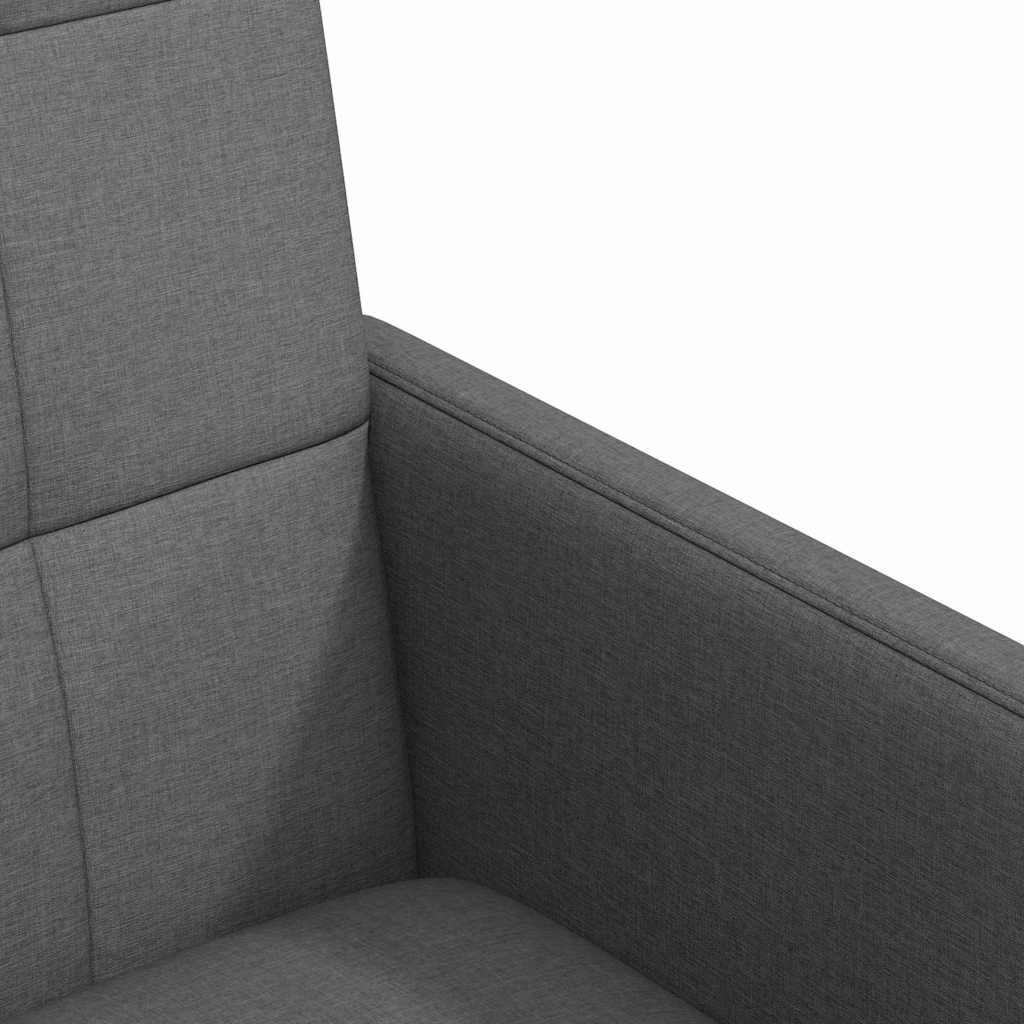 Esszimmerstühle mit Rollen 2 pcs Dunkelgrau 58 x 65 x 94 cm