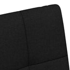 Esszimmerstühle mit Rollen 2 pcs Schwarz 58 x 65 x 94 cm Stoff