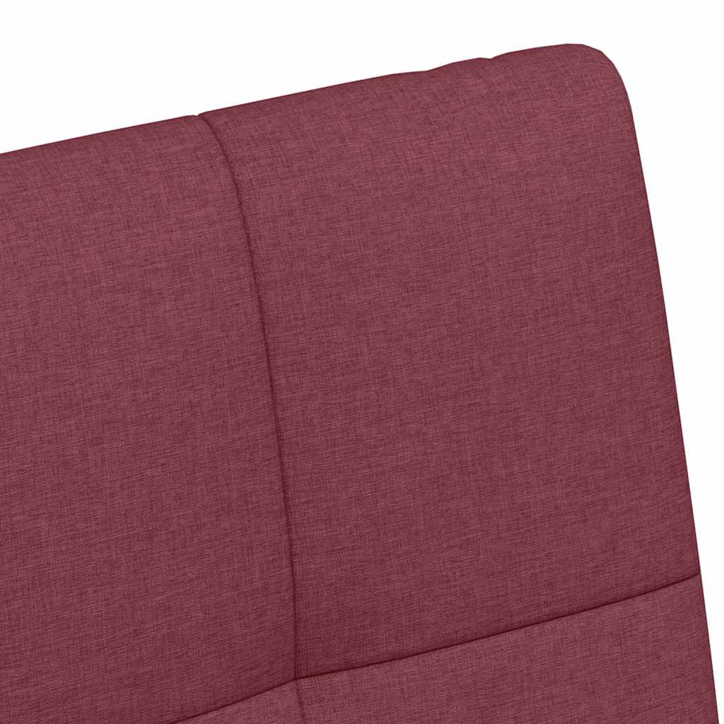 Esszimmerstühle mit Rollen 2 pcs Weinrot 58 x 65 x 94 cm Stoff