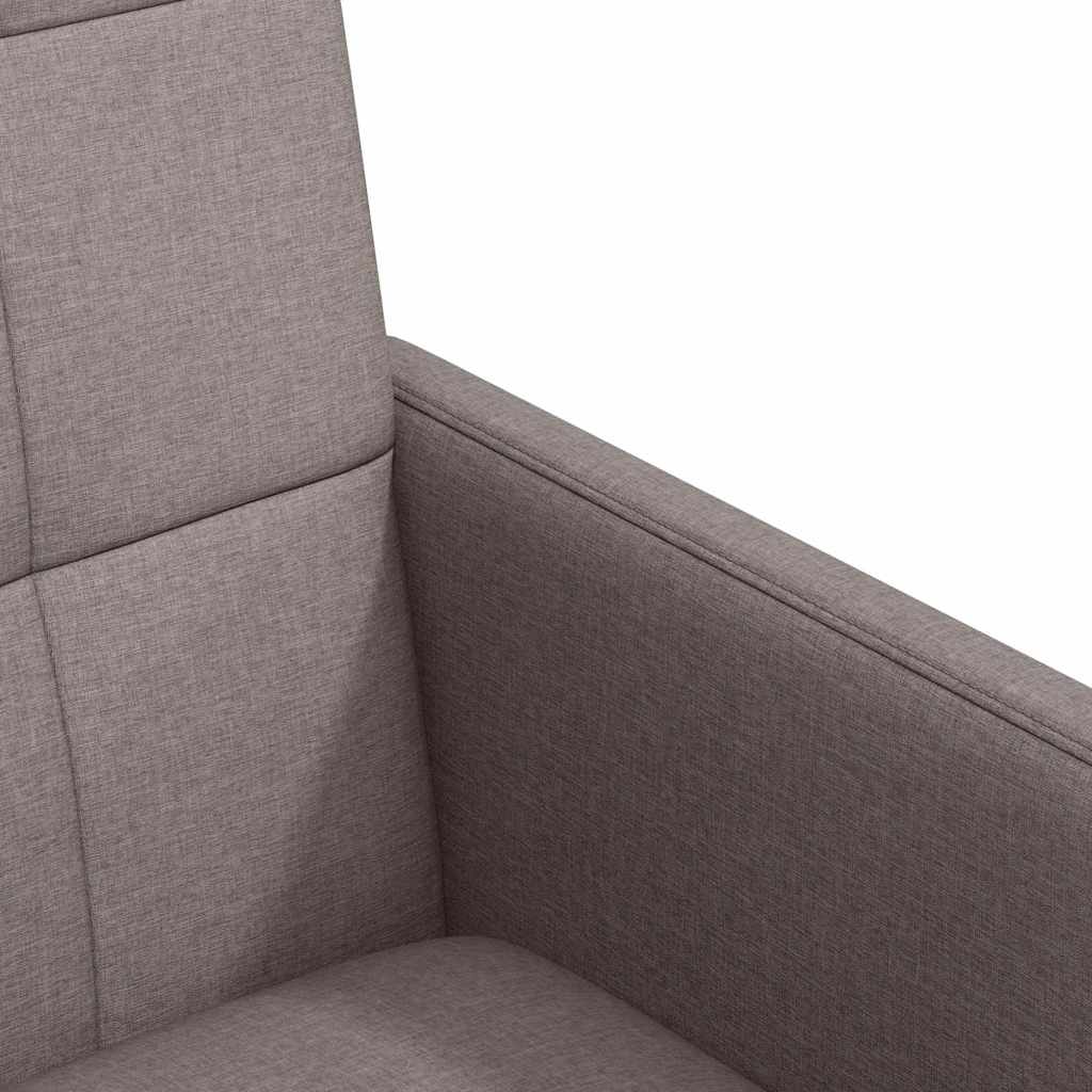 Esszimmerstühle mit Rollen 2 pcs Taupe 58 x 65 x 94 cm Stoff