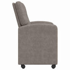 Esszimmerstühle mit Rollen 2 pcs Grau 57 x 67 x 95 cm