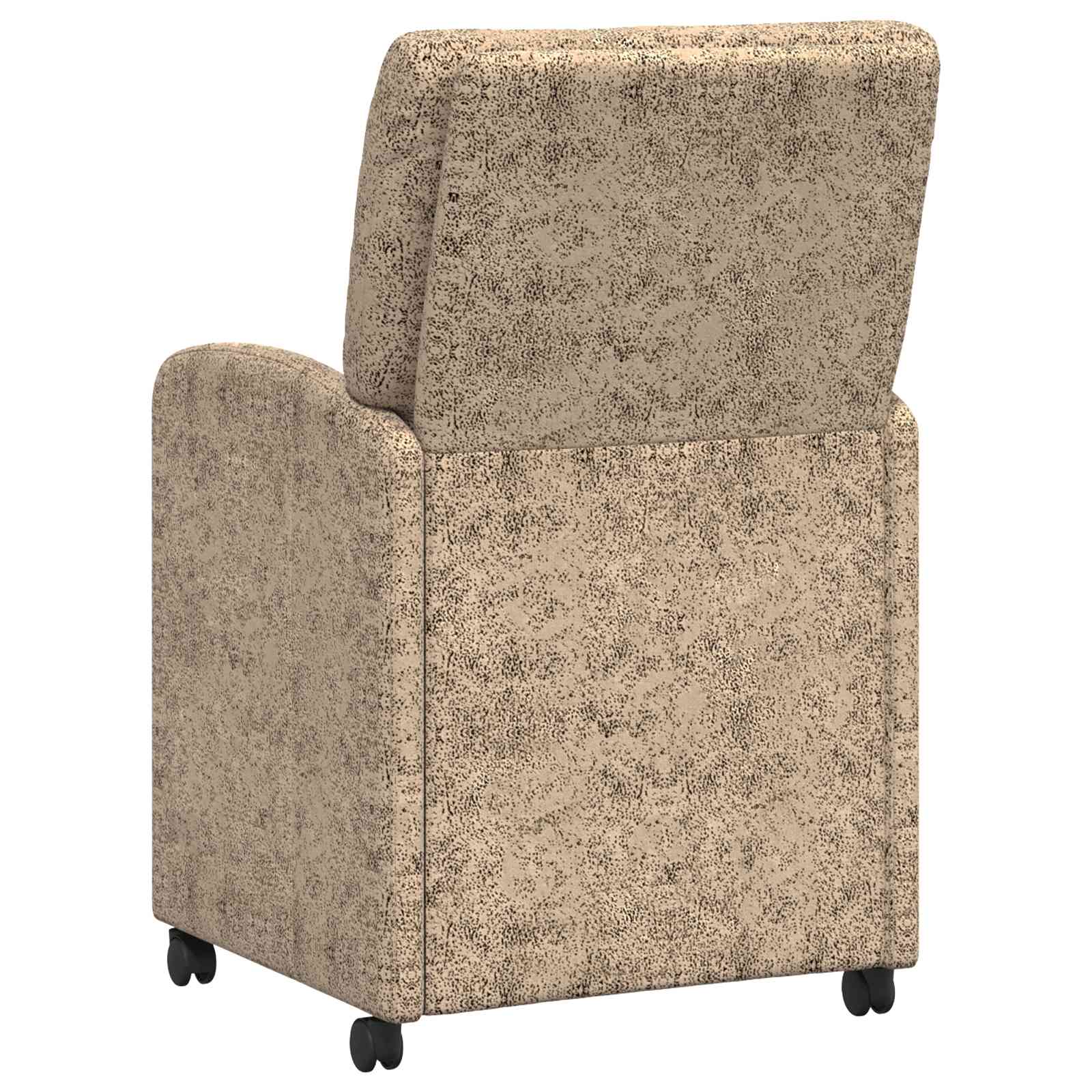 Esszimmerstühle mit Rollen 2 pcs Hellgrau 57 x 67 x 95 cm
