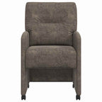 Esszimmerstühle mit Rollen 2 pcs Dunkelgrau 57 x 67 x 95 cm