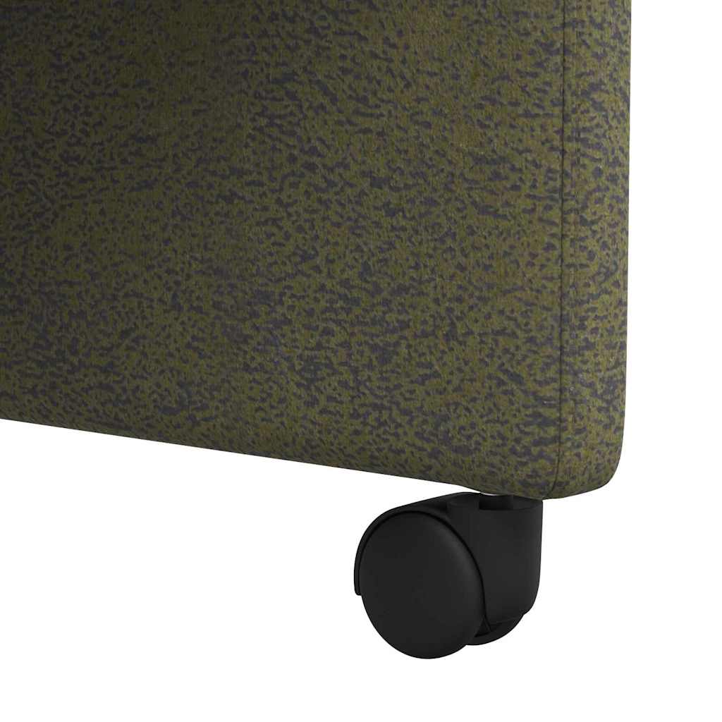 Esszimmerstühle mit Rollen 2 pcs Armeegrün 57 x 67 x 95 cm