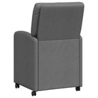 Esszimmerstühle mit Rollen 2 pcs Dunkelgrau 57 x 67 x 95 cm