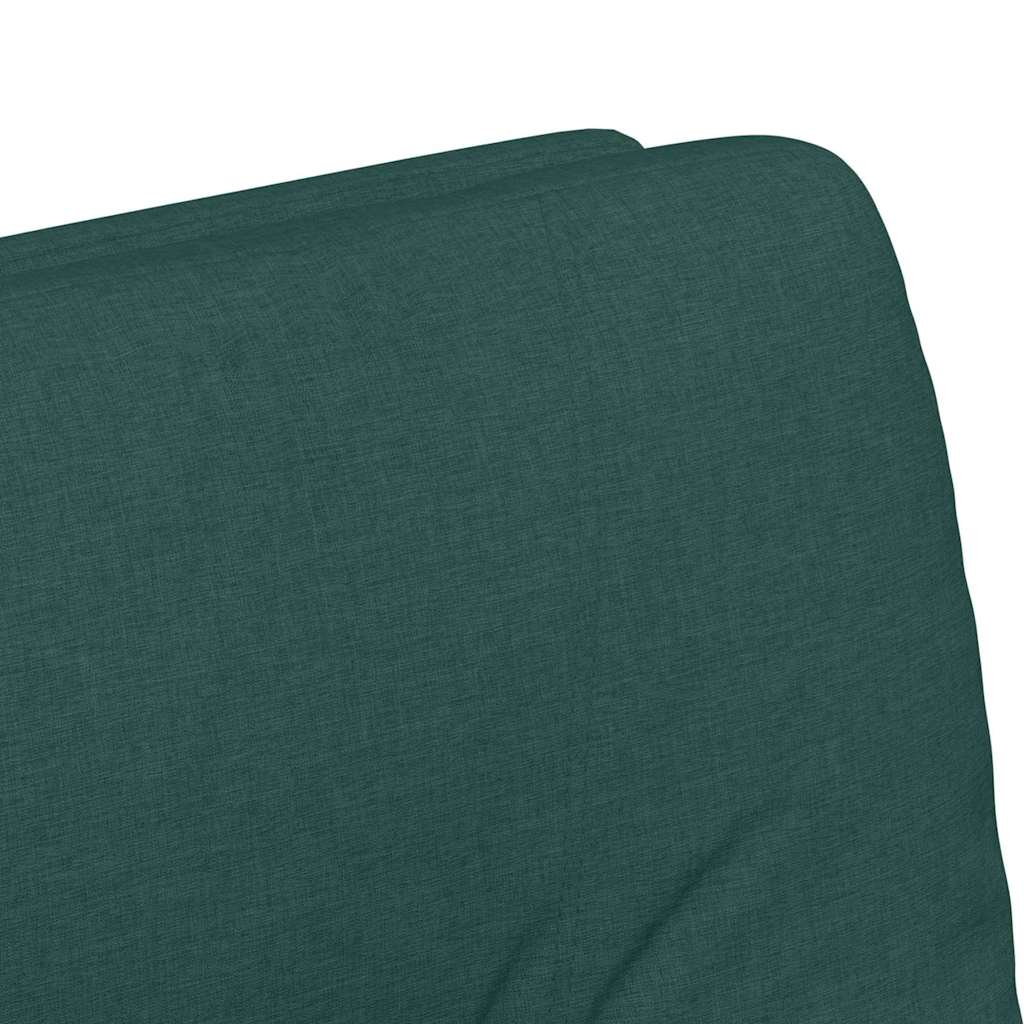 Esszimmerstühle mit Rollen 2 pcs Dunkelgrün 57 x 67 x 95 cm