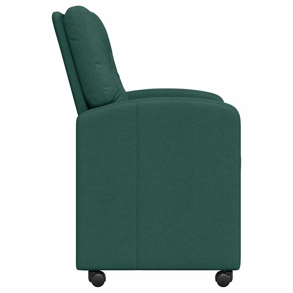 Esszimmerstühle mit Rollen 2 pcs Dunkelgrün 57 x 67 x 95 cm