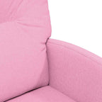 Esszimmerstühle mit Rollen 2 pcs Rosa 57 x 67 x 95 cm Stoff