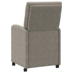 Esszimmerstühle mit Rollen 2 pcs Hellgrau 58 x 67 x 97 cm