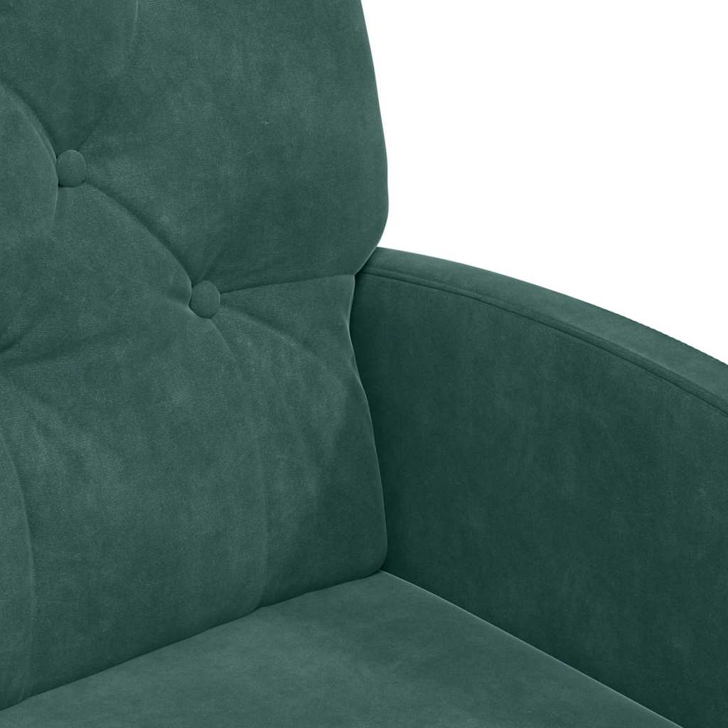 Esszimmerstühle mit Rollen 2 pcs Dunkelgrün 58 x 67 x 97 cm