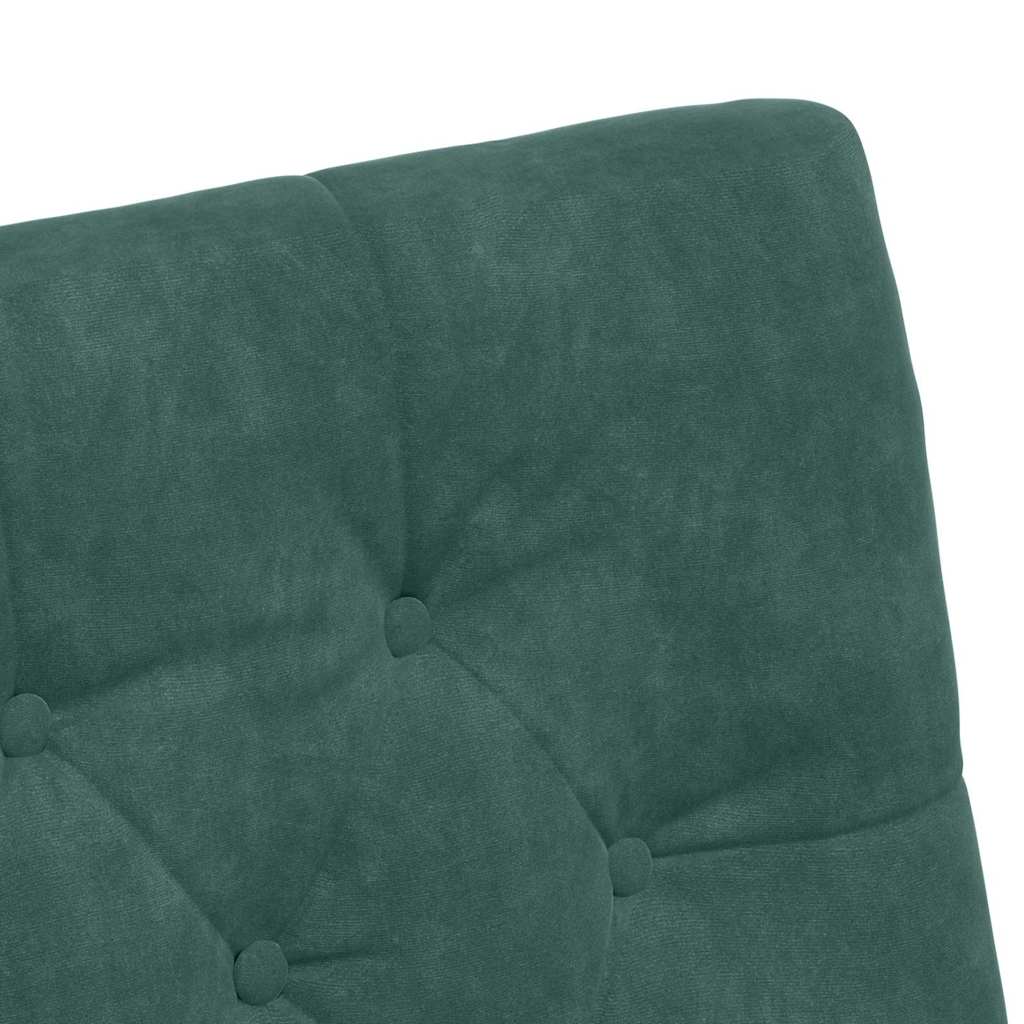 Esszimmerstühle mit Rollen 2 pcs Dunkelgrün 58 x 67 x 97 cm