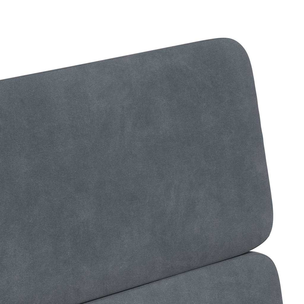 Esszimmerstühle mit Rollen 2 pcs Dunkelgrau 58 x 65 x 98 cm