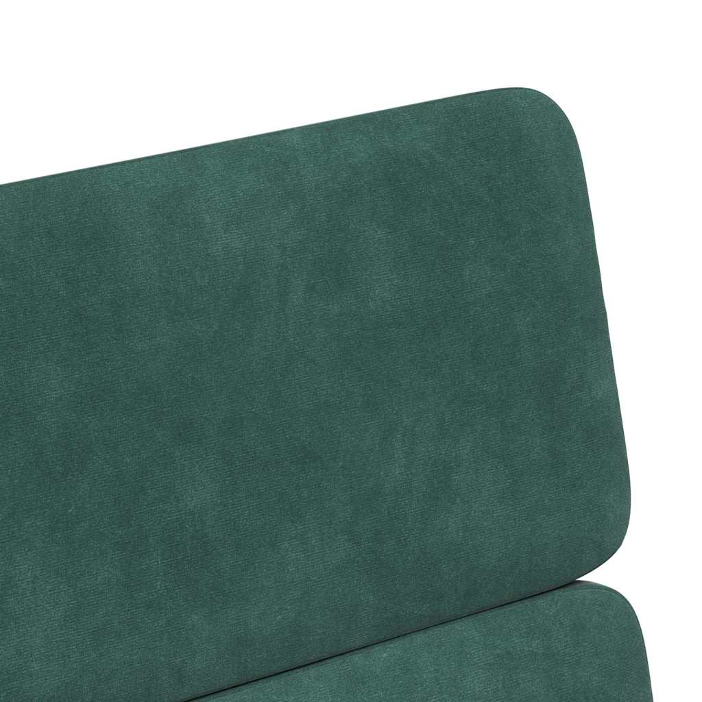 Esszimmerstühle mit Rollen 2 pcs Dunkelgrün 58 x 65 x 98 cm