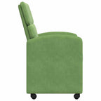 Esszimmerstühle mit Rollen 2 pcs Hellgrün 58 x 65 x 98 cm Samt