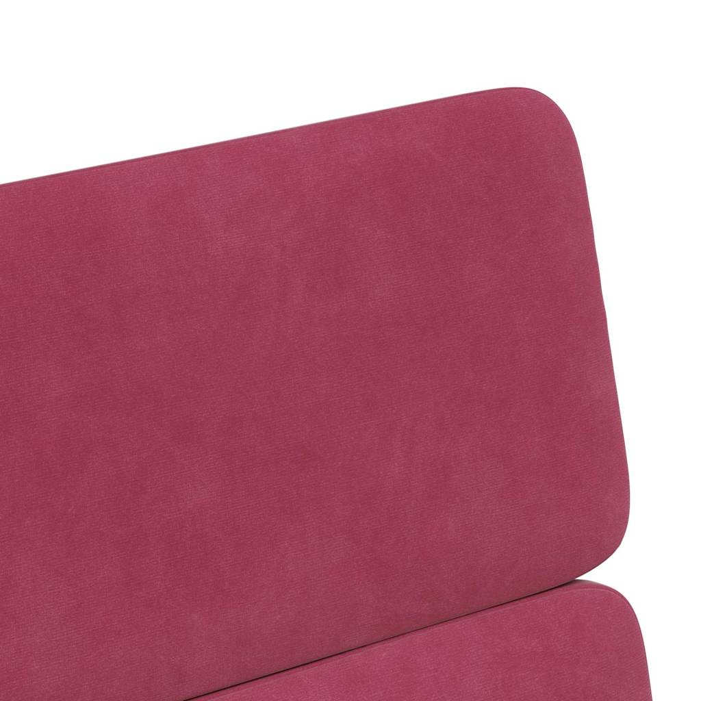 Esszimmerstühle mit Rollen 2 pcs Weinrot 58 x 65 x 98 cm Samt